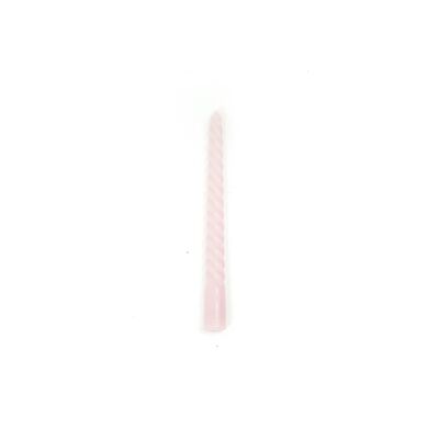 HV Twisted Candles 4 pz - Rosa - 2x20cm