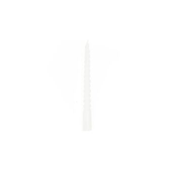 Bougies Torsadées HV 4 pcs - Blanc - 2x20cm 1