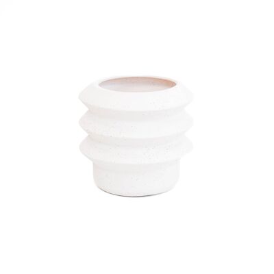 Pot Forme Organique HV - Blanc - 19x19x17cm