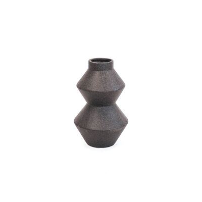 HV Vase in organischer Form – Schwarz – 13 x 13 x 22 cm