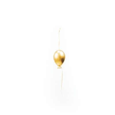 Colgador de Globos de Cristal HV - Dorado - M - 6.5x10.5cm