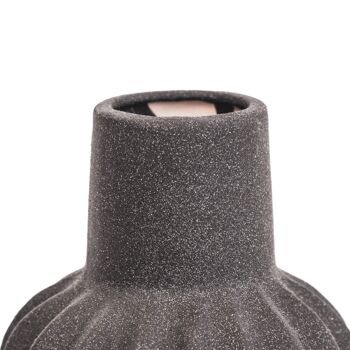 Vase de forme organique HV - Noir-13x13x20cm 2