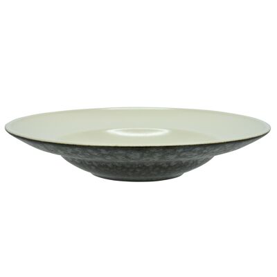 Assiette à pâtes - 31.3 cm - Karen gris/beige