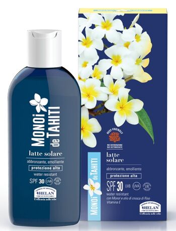 Helan Lait Solaire Bronzant SPF 30 Monoï de Tahiti 200 ml