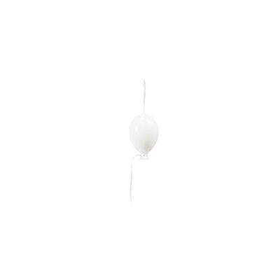 HV-Glasballonaufhänger – Weiß – M – 6,5 x 10,5 cm