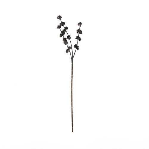 HV Black Flowers Branch - Melaleuca - 15 x 60 cm - Polysterene