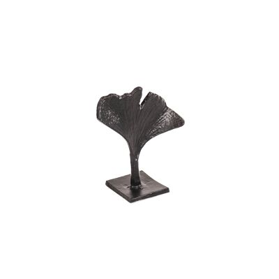 HV Schwarzes Ginkgoblatt – stehend – 9,5 x 5 x 10 cm