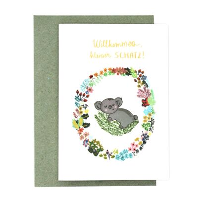 bebé koala | Nueva tarjeta de bebé