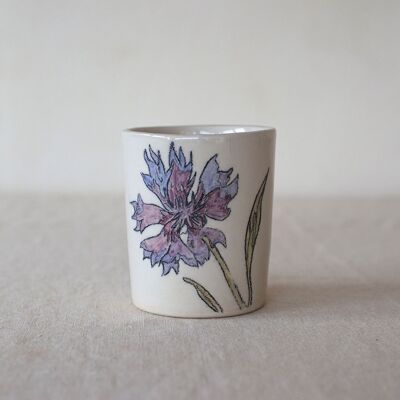 Handbemalte Keramiktasse „Distel“
