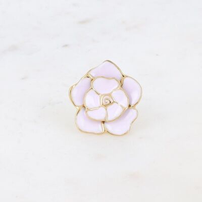 Armeline ring - enamel flower