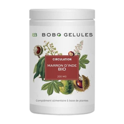 BOBO GELULES MARRON D'INDE BIO 200 mg