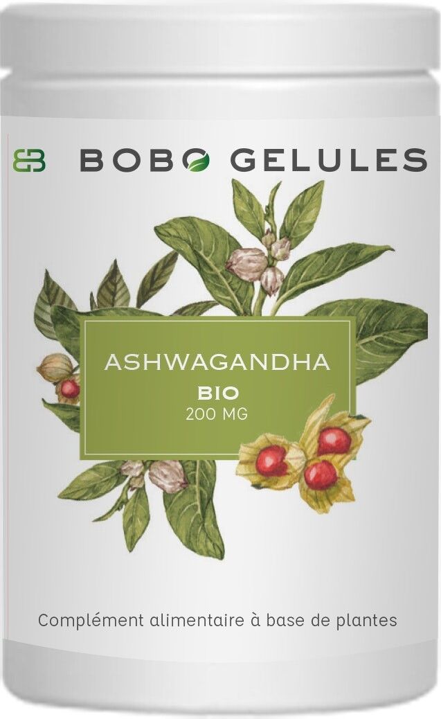 Food Supplement - BOBO CAPSULES ASHWAGANDHA ORGANIC 200 mg