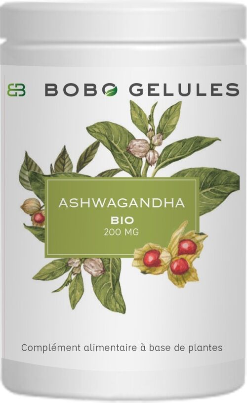 Complément Alimentaire - BOBO GELULES ASHWAGANDHA BIO 200 mg