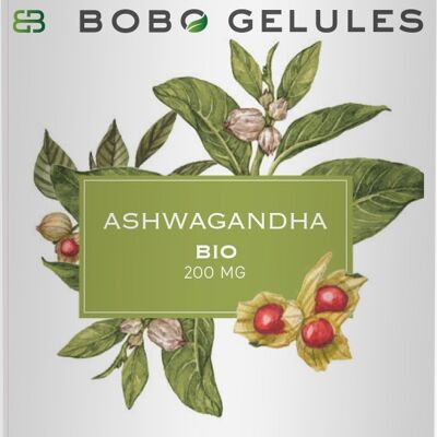 Complément Alimentaire - BOBO GELULES ASHWAGANDHA BIO 200 mg