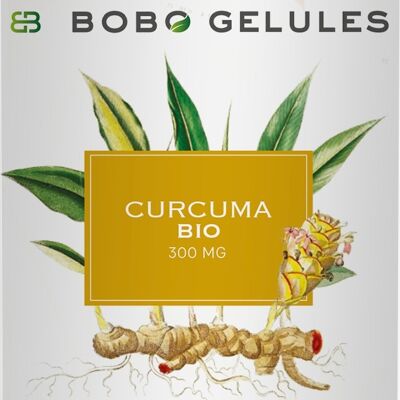 Food Supplement - BOBO ORGANIC TURMERIC CAPSULES 300 mg