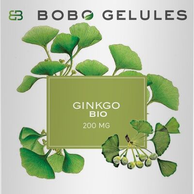 Food Supplement - BOBO ORGANIC GINKGO CAPSULES 200 mg