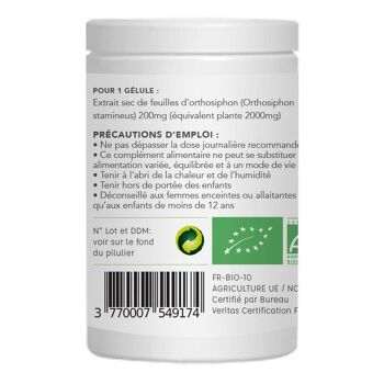 Complément Alimentaire - BOBO GELULES ORTHOSIPHON BIO 200 mg 3