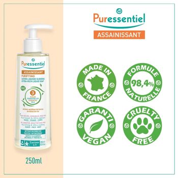 Savon Surgras Assainissant aux 3 HE BIO - 250 ml 4