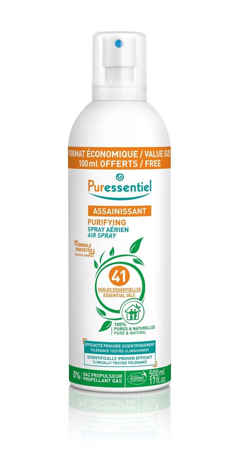 Spray Aérien Assainissant aux 41 Huiles Essentielles - 500 ml