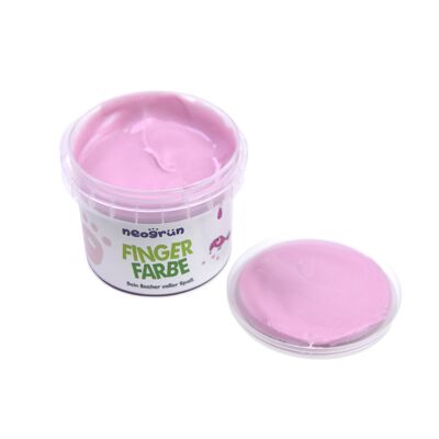 Pintura de dedos orgánica vegana - taza 120g - rosa