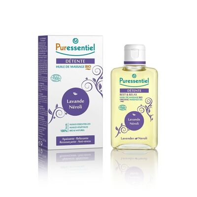 Huile de massage BIO Détente - Lavande - Néroli - 100 ml