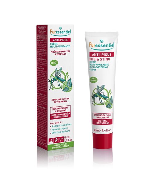 Crème Multi-Apaisante Anti-Pique aux Huiles Essentielles et Huiles Végétales BIO - 40 ml