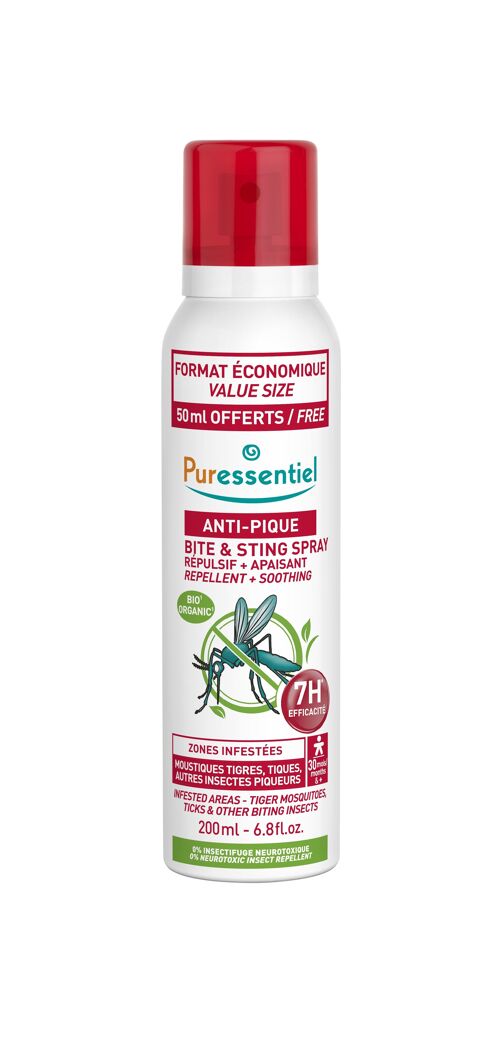 Spray Répulsif + Apaisant Anti-Pique aux Huiles Essentielles BIO - 200 ml
