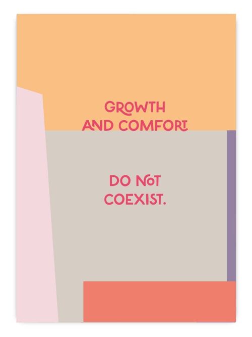 Postkarte Growth and Comfort