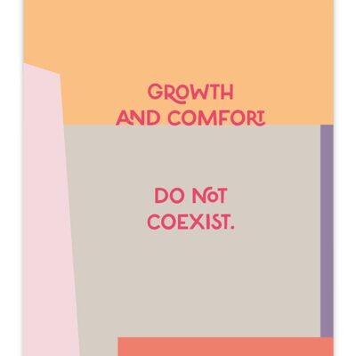 Postkarte Growth and Comfort