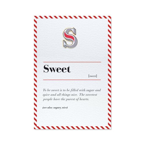 S/Sweet Pin Badge and Card