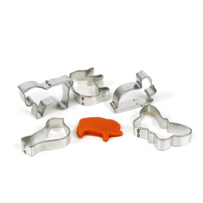 Cookie Cutters - Set of 6 "Animals"