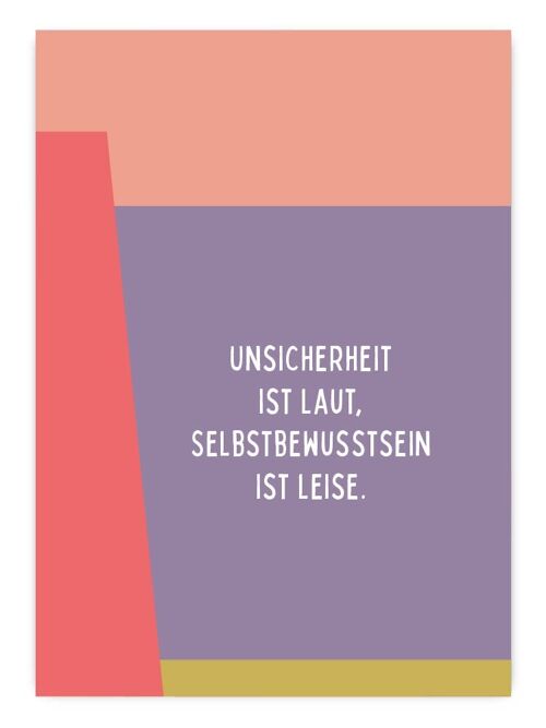 Postkarte Unsicherheit...