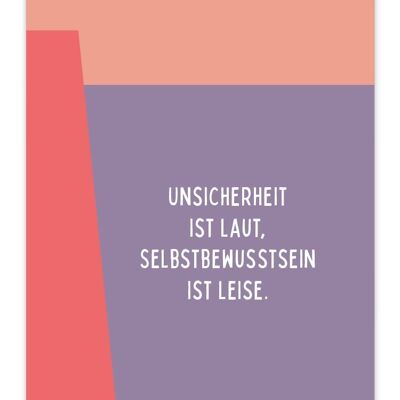 Postkarte Unsicherheit...