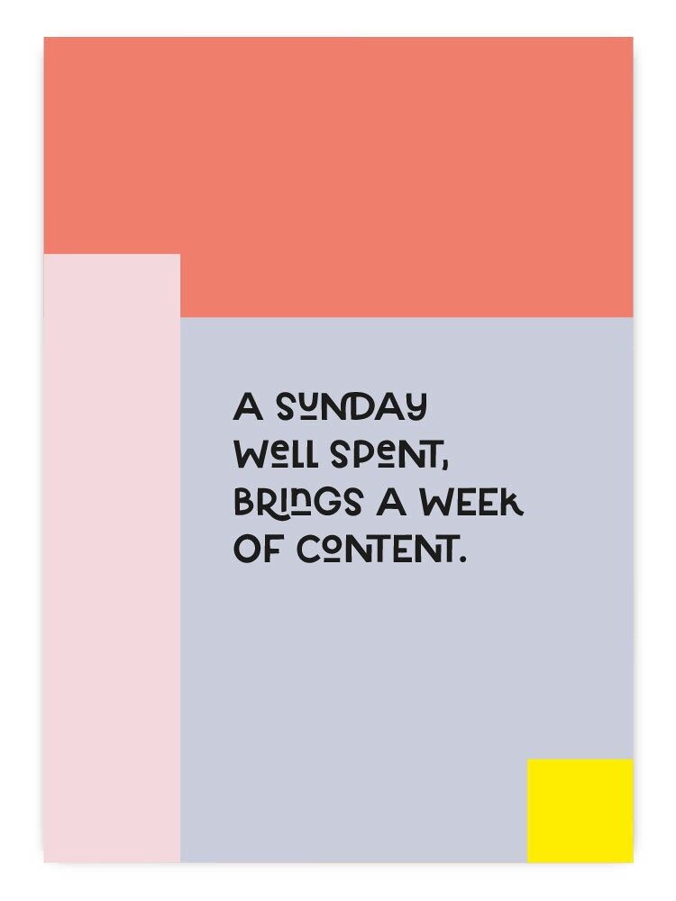 Postal Un domingo bien aprovechado...