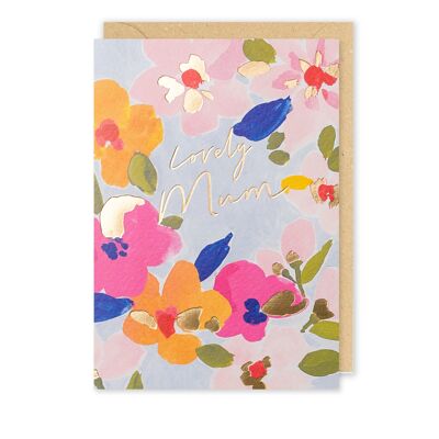 Schöne Blumen-Geburtstagskarte für Mama