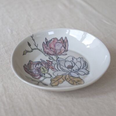 Plato de cerámica pintado a mano "Lotus"