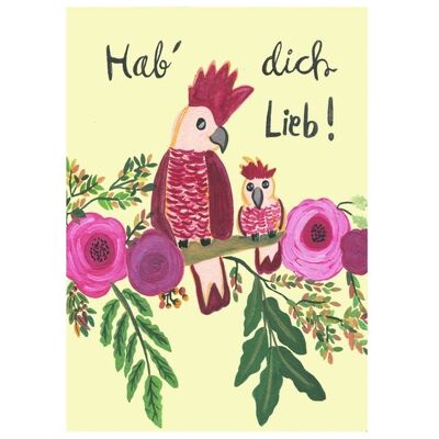 Red Parrots | Love & Friendship Card