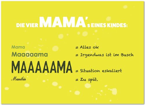 Postkarte "Die 4 Mamas"