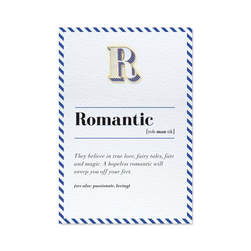 R/Romantic Pin Badge and Card