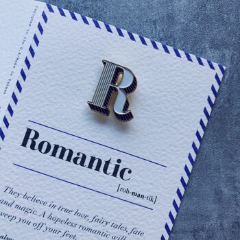 Badge et carte épinglette romantique R 3