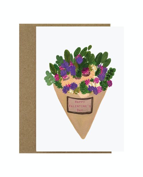 Bouquet for Valentine's Day | Love & Friendship Card
