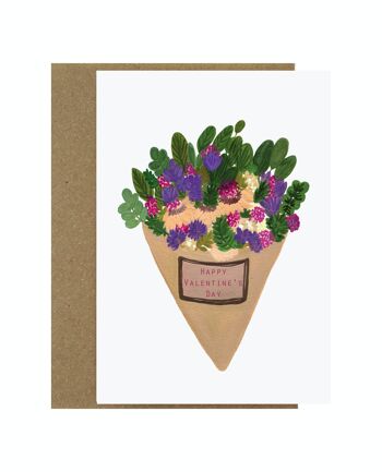 Bouquet pour la Saint Valentin | Carte d'amour et d'amitié 1