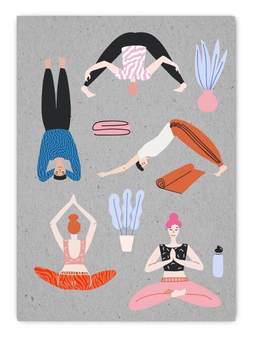 Postkarte  GrayCode Yoga Sampler