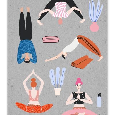 Postcard GrayCode Yoga Sampler