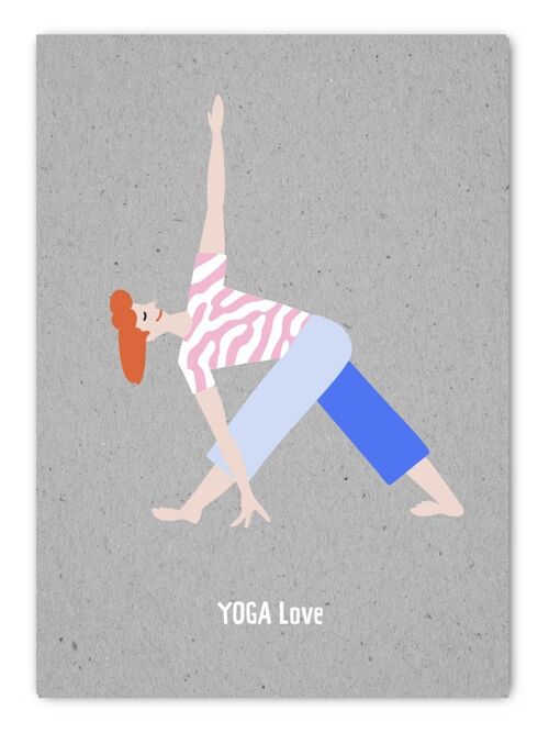 Postkarte GrayCode Yoga Love