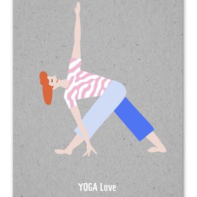 Postcard GrayCode Yoga Love