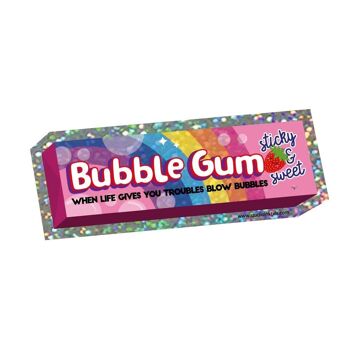 Sticker pailleté Bubblegum avec arc-en-ciel 2