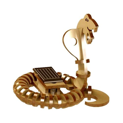 Cobra Puzzle Maquette 3D en Bois Naturel