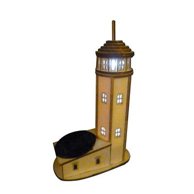 Small Coastal Lighthouse Solar Powered Night Light