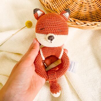 Crochet Renard Hochet / Certifié UKCA-CE 2